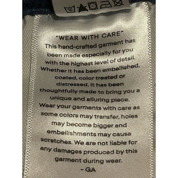 Good American Good Petite Straight Jeans High Rise Stretch Size 12/31 - Picture 7 of 7